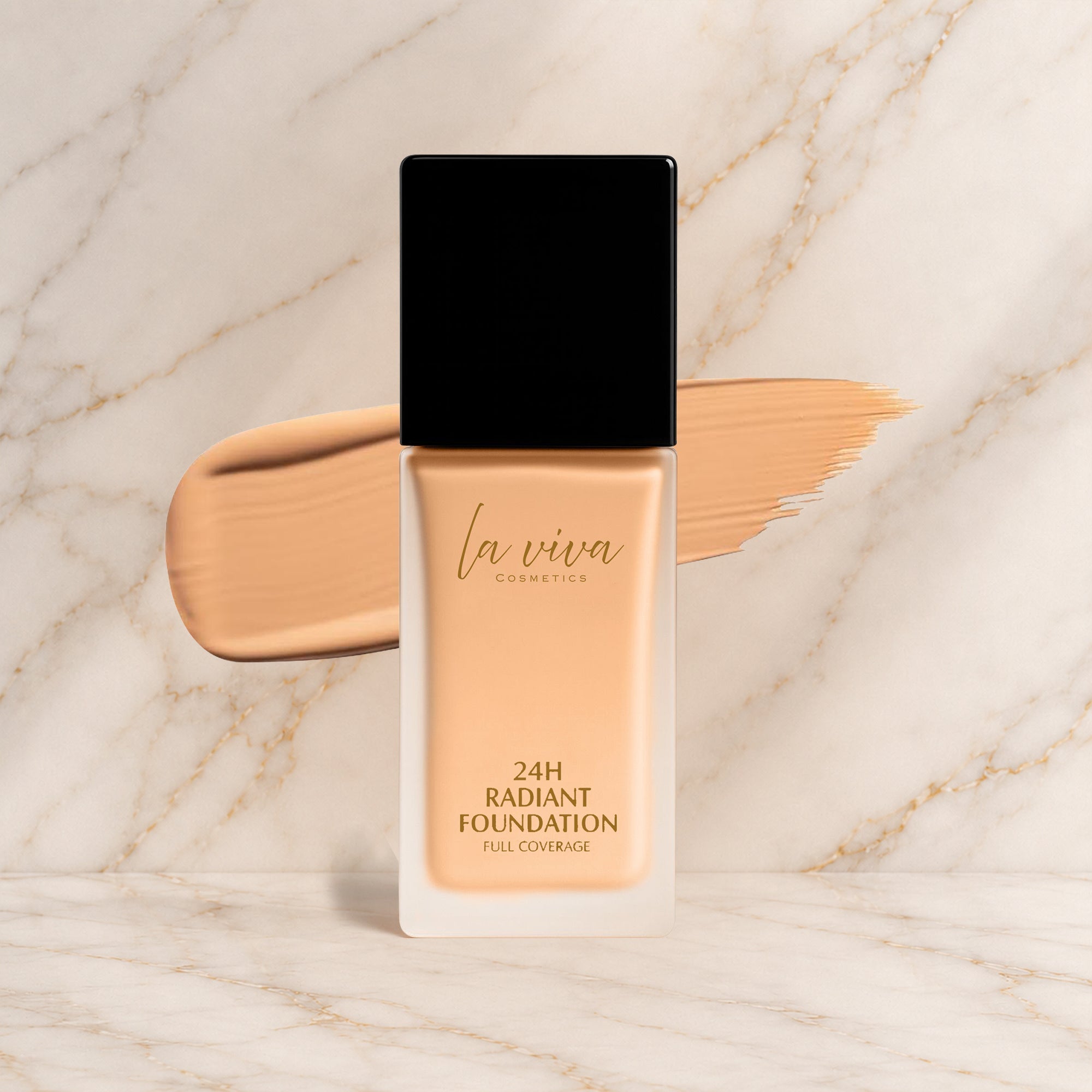 Golden Sand - 24H Radiant Foundation - Full Coverage - Laviva Cosmetics