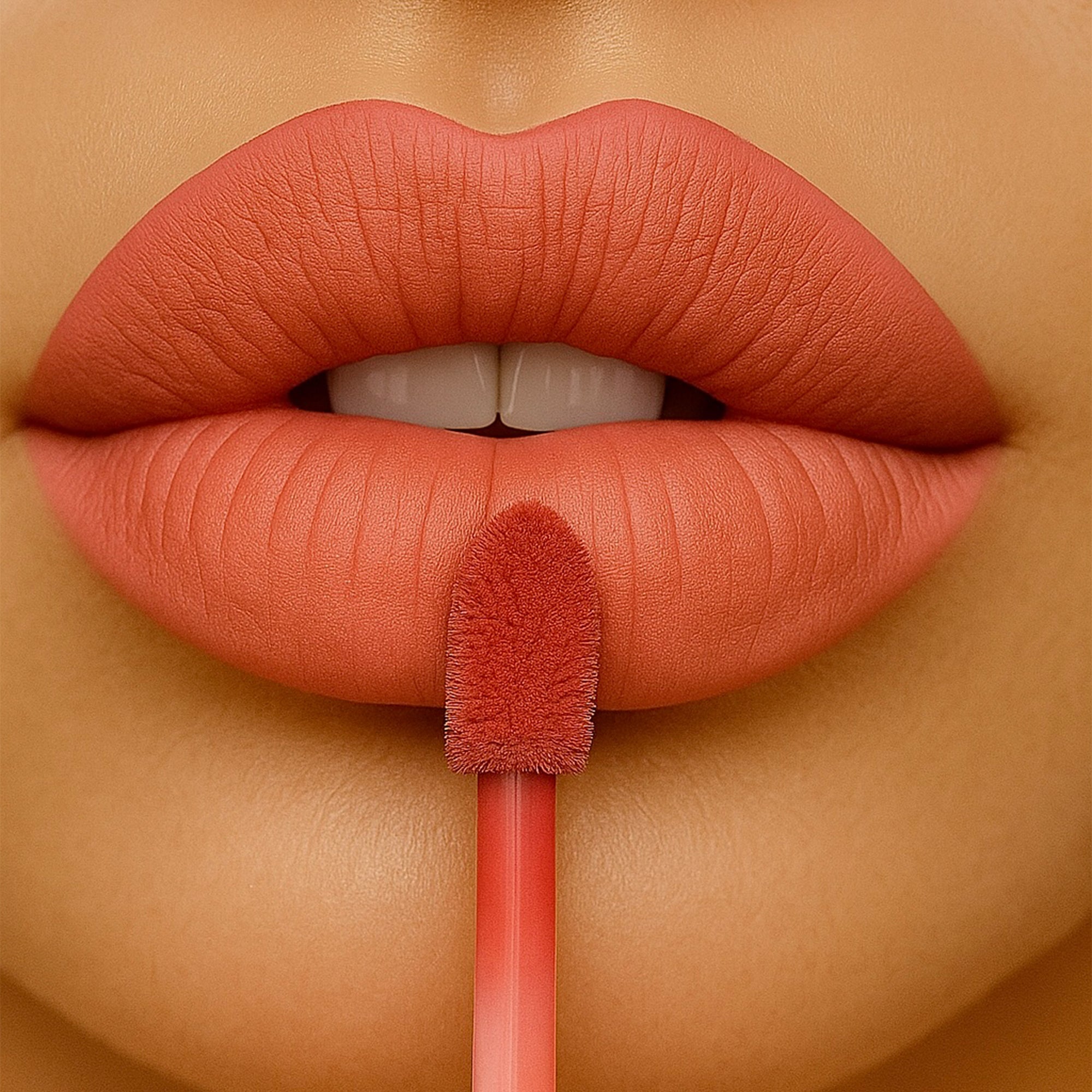 Peach Pop Power Pout - Liquid Lipstick - Laviva Cosmetics