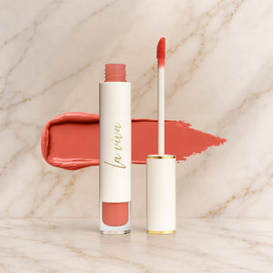 Peach Pop Power Pout - Liquid Lipstick - Laviva Cosmetics