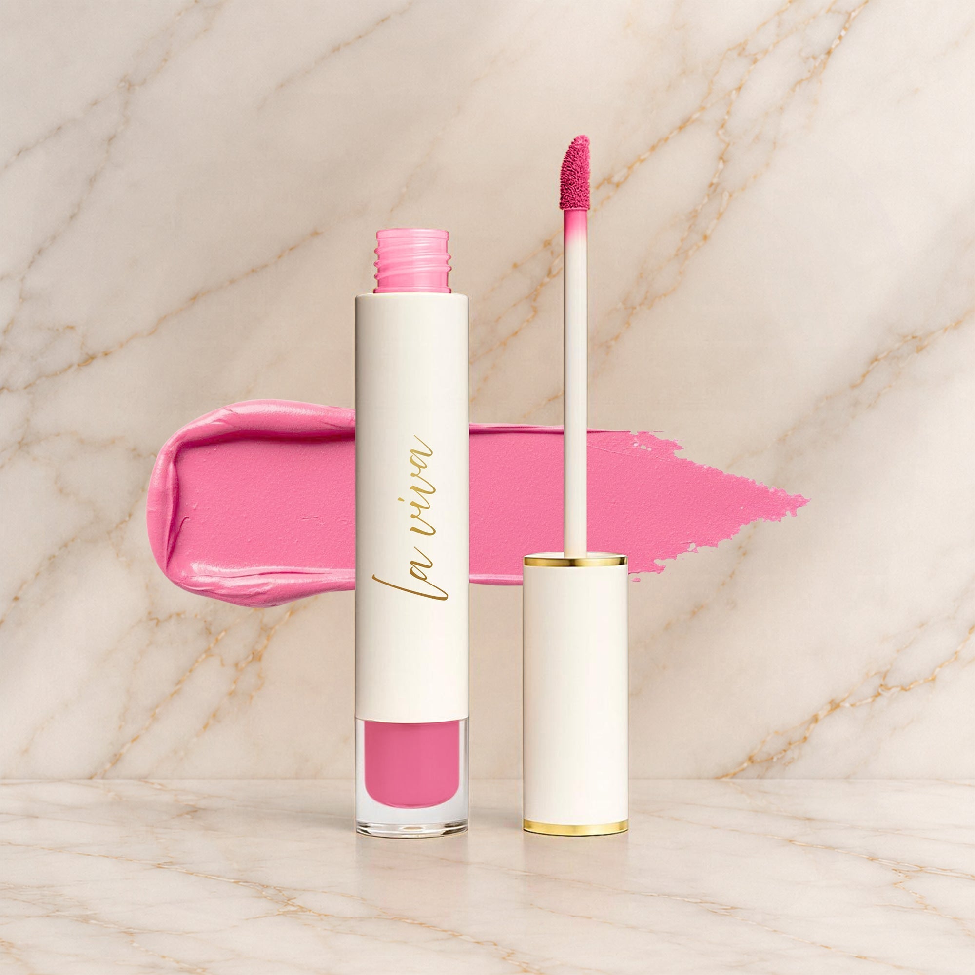 Rose Kiss Power Pout - Liquid Lipstick - Laviva Cosmetics