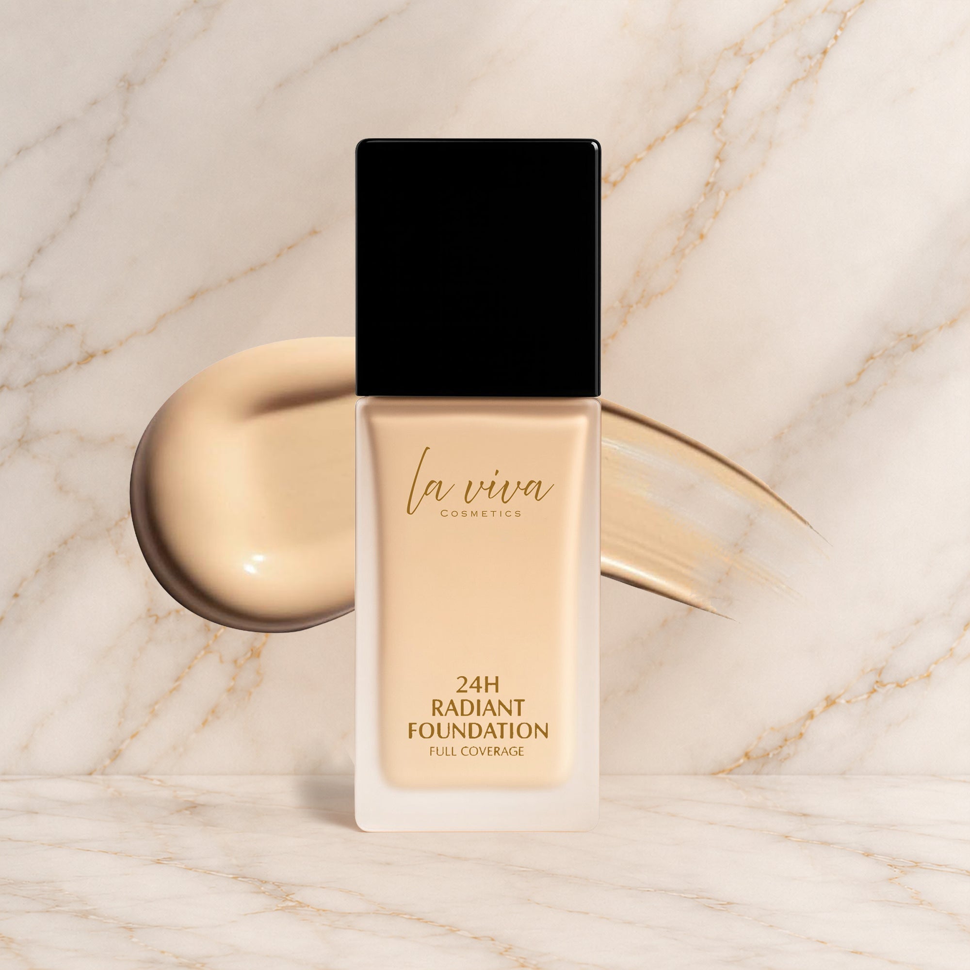 Vanilla Cream - 24H Radiant Foundation - Full Coverage - Laviva Cosmetics